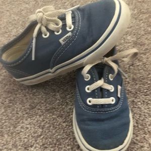 Toddler blue vans laces